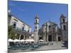 Plaza De La Catedral With Cathedral, Old Havana, Cuba, West Indies, Central America-Martin Child-Mounted Photographic Print