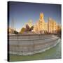 Plaza de la Cibeles, Fountain and Palacio de Comunicaciones, Madrid, Spain, Europe-Markus Lange-Stretched Canvas