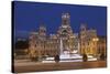 Plaza de la Cibeles, Fountain and Palacio de Comunicaciones, Madrid, Spain, Europe-Markus Lange-Stretched Canvas