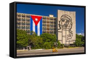 Plaza De La Revolucion, Vedado, Havana, Cuba, West Indies, Caribbean, Central America-Alan Copson-Framed Stretched Canvas