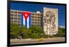 Plaza De La Revolucion, Vedado, Havana, Cuba, West Indies, Caribbean, Central America-Alan Copson-Framed Photographic Print