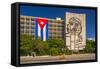 Plaza De La Revolucion, Vedado, Havana, Cuba, West Indies, Caribbean, Central America-Alan Copson-Framed Stretched Canvas