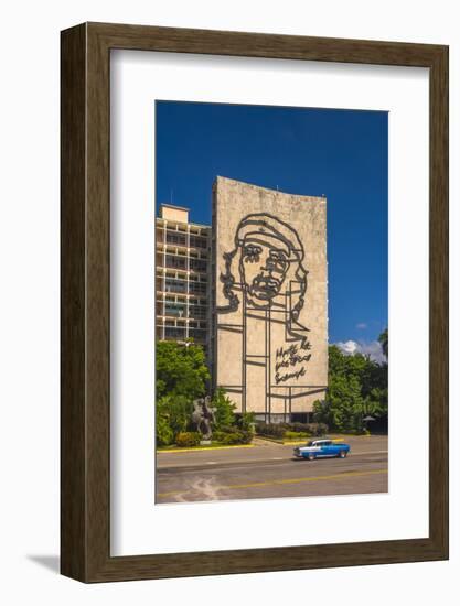 Plaza De La Revolucion, Vedado, Havana, Cuba, West Indies, Caribbean, Central America-Alan Copson-Framed Photographic Print