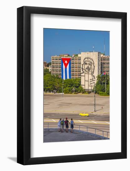 Plaza De La Revolucion, Vedado, Havana, Cuba, West Indies, Caribbean, Central America-Alan Copson-Framed Photographic Print