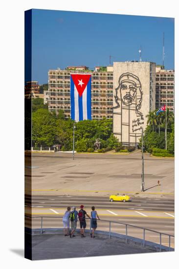 Plaza De La Revolucion, Vedado, Havana, Cuba, West Indies, Caribbean, Central America-Alan Copson-Stretched Canvas