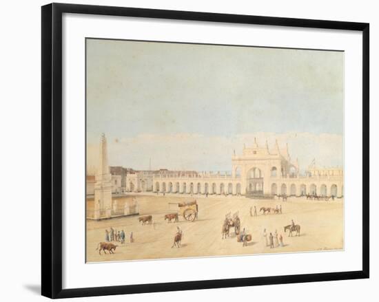 Plaza De La Victoria, Buenos Aires, 1829-Caspar David Friedrich-Framed Giclee Print