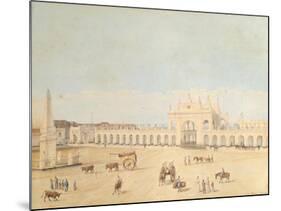 Plaza De La Victoria, Buenos Aires, 1829-Caspar David Friedrich-Mounted Giclee Print