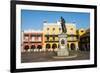 Plaza de los Coches, UNESCO World Heritage Site, Cartagena, Colombia, South America-Michael Runkel-Framed Photographic Print