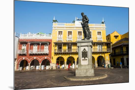 Plaza de los Coches, UNESCO World Heritage Site, Cartagena, Colombia, South America-Michael Runkel-Mounted Photographic Print