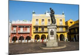 Plaza de los Coches, UNESCO World Heritage Site, Cartagena, Colombia, South America-Michael Runkel-Mounted Photographic Print