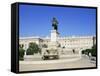 Plaza De Oriente and Palacio Real, Madrid, Spain-Hans Peter Merten-Framed Stretched Canvas