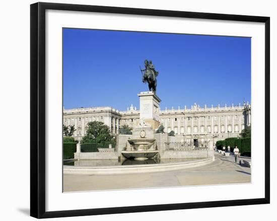 Plaza De Oriente and Palacio Real, Madrid, Spain-Hans Peter Merten-Framed Photographic Print