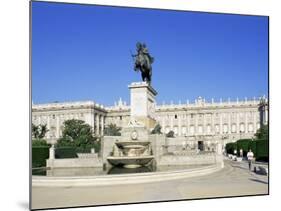 Plaza De Oriente and Palacio Real, Madrid, Spain-Hans Peter Merten-Mounted Photographic Print