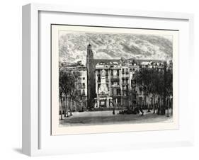 Plaza De Palacio, Barcelona, Spain-null-Framed Giclee Print