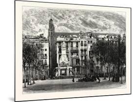 Plaza De Palacio, Barcelona, Spain-null-Mounted Giclee Print