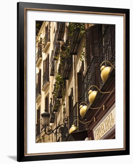 Plaza De Santa Ana, Madrid, Spain-Walter Bibikow-Framed Photographic Print