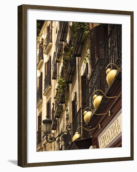 Plaza De Santa Ana, Madrid, Spain-Walter Bibikow-Framed Photographic Print