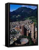 Plaza De Toros De Santamaria and Skyscraper Complex of Torres Del Parque, Bogota, Colombia-Krzysztof Dydynski-Framed Stretched Canvas