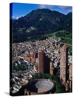 Plaza De Toros De Santamaria and Skyscraper Complex of Torres Del Parque, Bogota, Colombia-Krzysztof Dydynski-Stretched Canvas