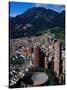 Plaza De Toros De Santamaria and Skyscraper Complex of Torres Del Parque, Bogota, Colombia-Krzysztof Dydynski-Stretched Canvas