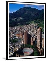 Plaza De Toros De Santamaria and Skyscraper Complex of Torres Del Parque, Bogota, Colombia-Krzysztof Dydynski-Framed Photographic Print