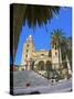 Plaza Del Duomo (Cathedral), Cefalu, Sicily, Italy, Europe-Gavin Hellier-Stretched Canvas