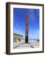 Plaza del Quinto Centenario, Totem Pole Statue, Old San Juan, San Juan, Puerto Rico, USA-Wendy Connett-Framed Photographic Print