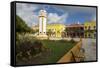 Plaza Del Sol in Cozumel, Mexico-Michel Benoy Westmorland-Framed Stretched Canvas