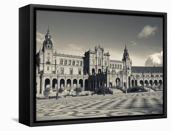 Plaza Espana, Seville, Spain-Walter Bibikow-Framed Stretched Canvas