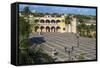 Plaza Espana-Jane Sweeney-Framed Stretched Canvas