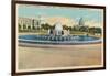 Plaza Fountain, Senate Office Building-null-Framed Art Print