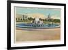 Plaza Fountain, Senate Office Building-null-Framed Art Print