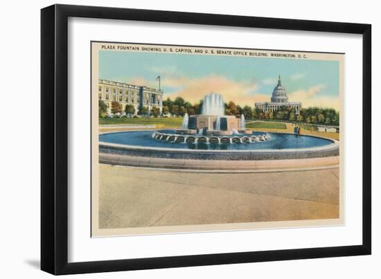 Plaza Fountain, Senate Office Building-null-Framed Art Print