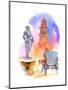 Plaza Holiday, 2016-John Keeling-Mounted Giclee Print