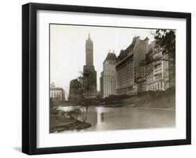 Plaza Hotel as Seen from Central Park-null-Framed Premium Photographic Print
