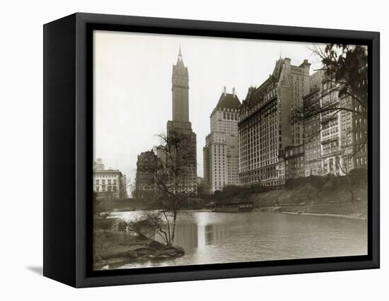 Plaza Hotel as Seen from Central Park-null-Framed Stretched Canvas