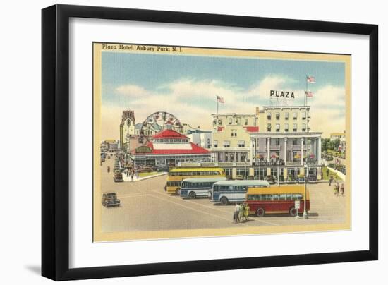 Plaza Hotel, Asbury Park, New Jersey-null-Framed Art Print