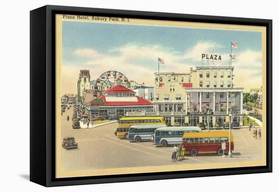 Plaza Hotel, Asbury Park, New Jersey-null-Framed Stretched Canvas