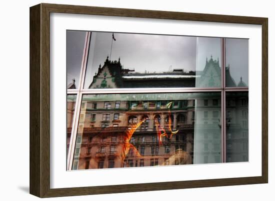 Plaza Hotel Reflection-null-Framed Photo