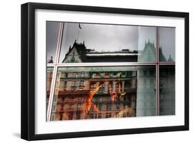 Plaza Hotel Reflection-null-Framed Photo