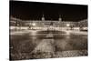 Plaza Mayor After Midnight, Madrid, Spain-George Oze-Stretched Canvas