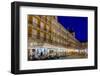 Plaza Mayor Cafes at Dusk, Madrid, Spain, Europe-Charles Bowman-Framed Photographic Print