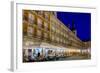 Plaza Mayor Cafes at Dusk, Madrid, Spain, Europe-Charles Bowman-Framed Photographic Print