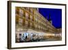 Plaza Mayor Cafes at Dusk, Madrid, Spain, Europe-Charles Bowman-Framed Photographic Print