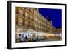 Plaza Mayor Cafes at Dusk, Madrid, Spain, Europe-Charles Bowman-Framed Photographic Print