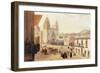 Plaza Mayor De Guonajuato (Coloured Engraving)-Carlos Nebel-Framed Giclee Print