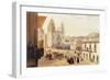 Plaza Mayor De Guonajuato (Coloured Engraving)-Carlos Nebel-Framed Giclee Print