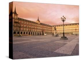 Plaza Mayor from the East, Madrid, Spain-Upperhall-Stretched Canvas