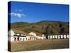 Plaza Mayor, Largest Public Square in Colombia, Colonial Town of Villa De Leyva, Colombia-Christian Kober-Stretched Canvas