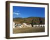 Plaza Mayor, Largest Public Square in Colombia, Colonial Town of Villa De Leyva, Colombia-Christian Kober-Framed Photographic Print